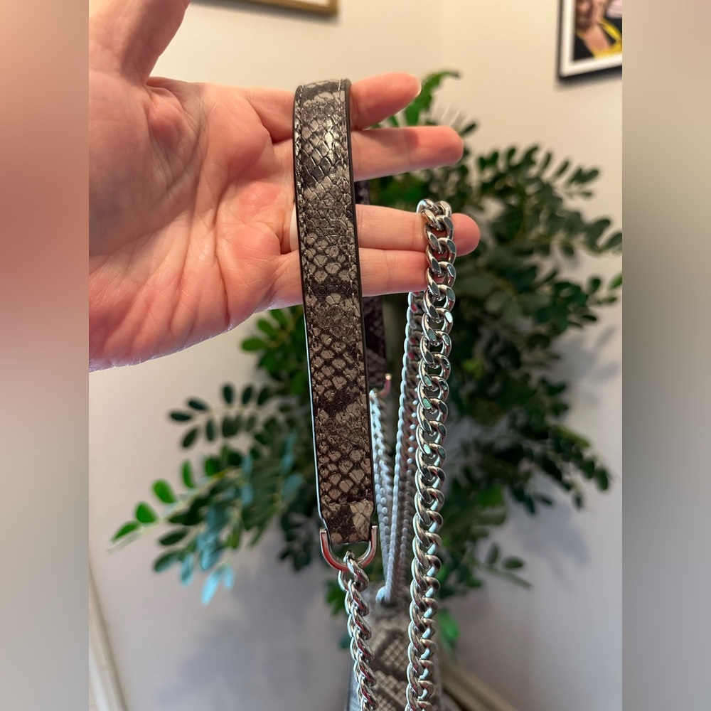Michael Kors Snake Print Crossbody Bag - Brown and Black - Picture 7 of 10